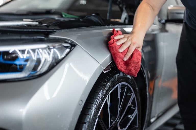 Premium car detailing service