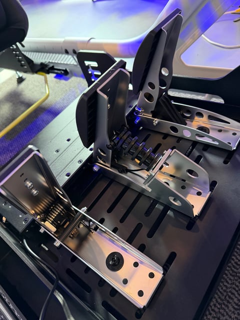 Close-up of internal 3D printer components